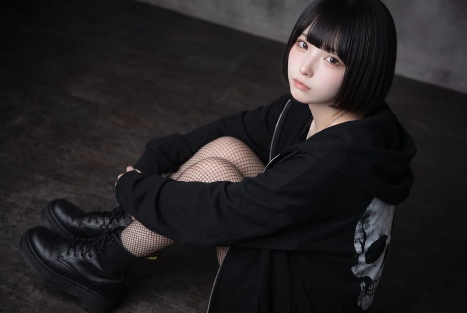 Oversized Skull Hoodie Fashion Portrait